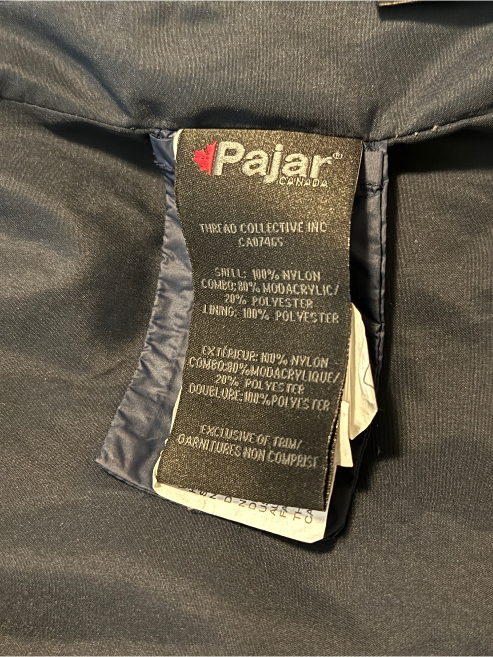 Pajar Navy Quilted Hooded Ski Jacket - Picture 12 of 16
